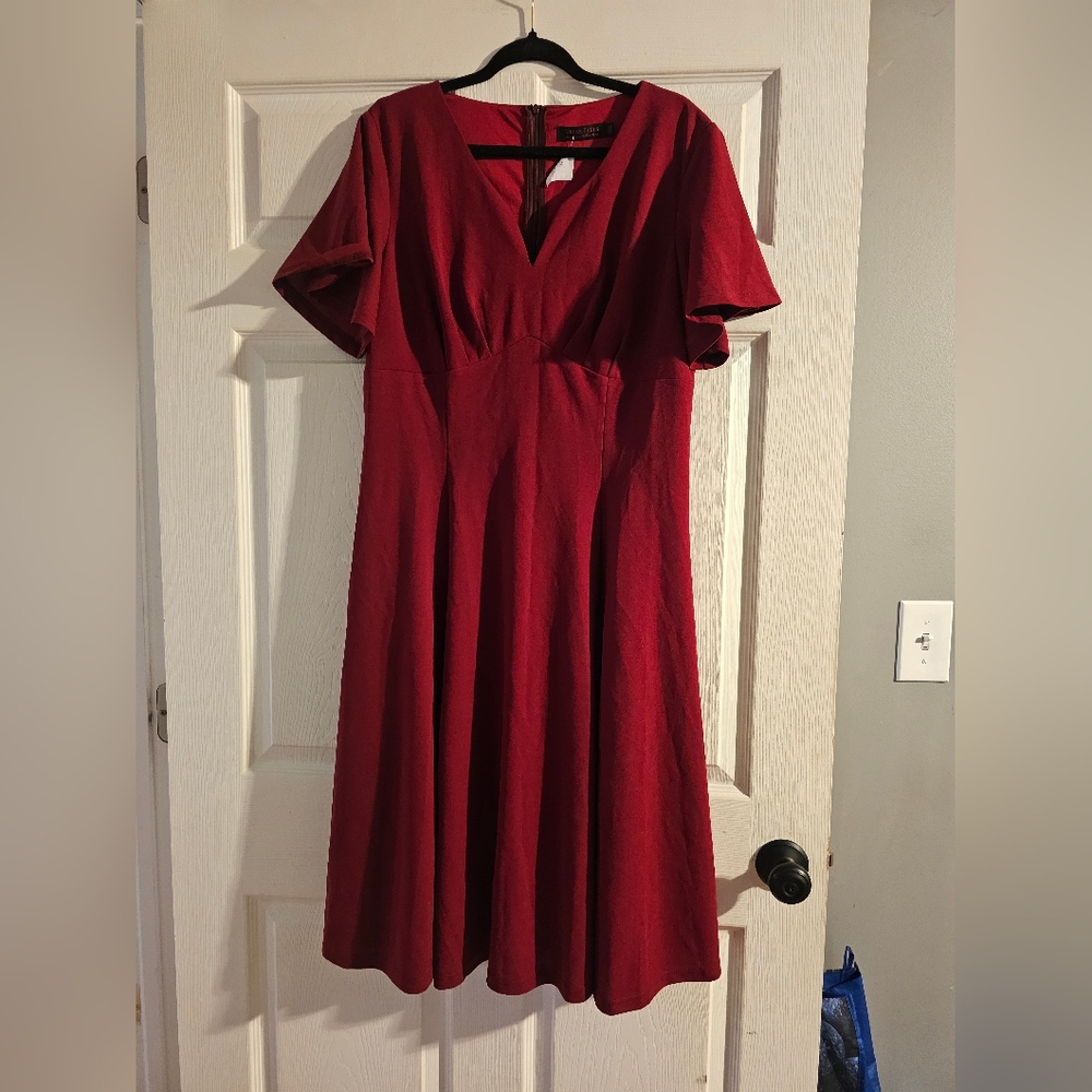 Elegant Red Women's Dress
